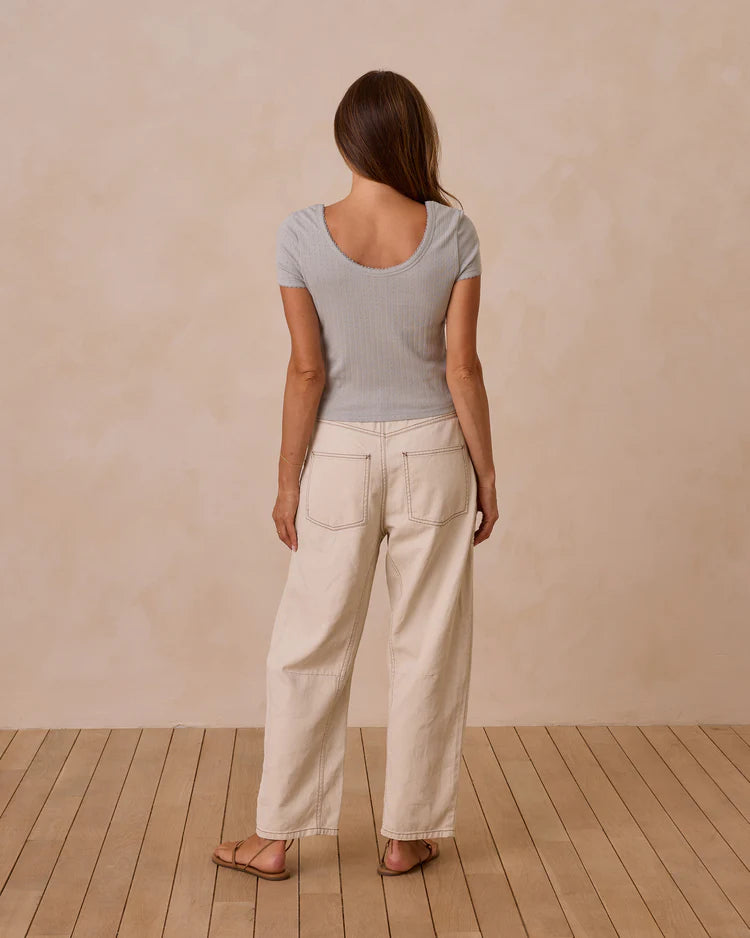 Pointelle Tee | Seafoam | Rylee & Cru