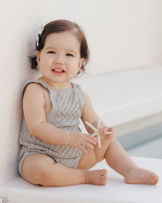 Crochet Romper | Seafoam | Rylee & Cru