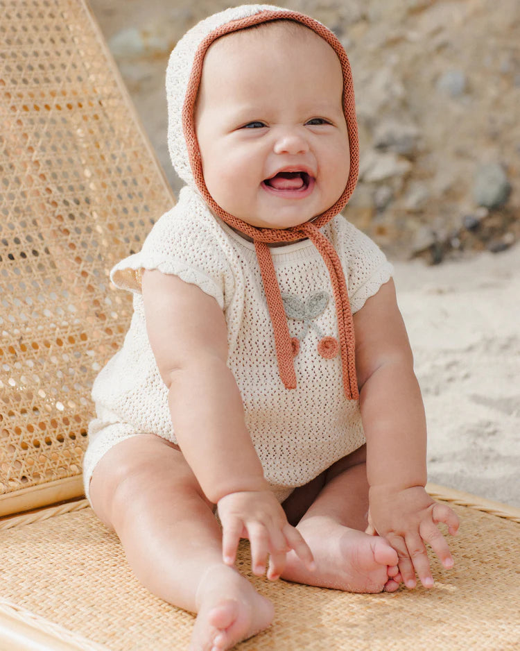 Knit Bonnet | Natural | Rylee & Cru