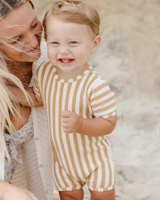 Shorty One-Piece | Marigold Stripe | Rylee & Cru