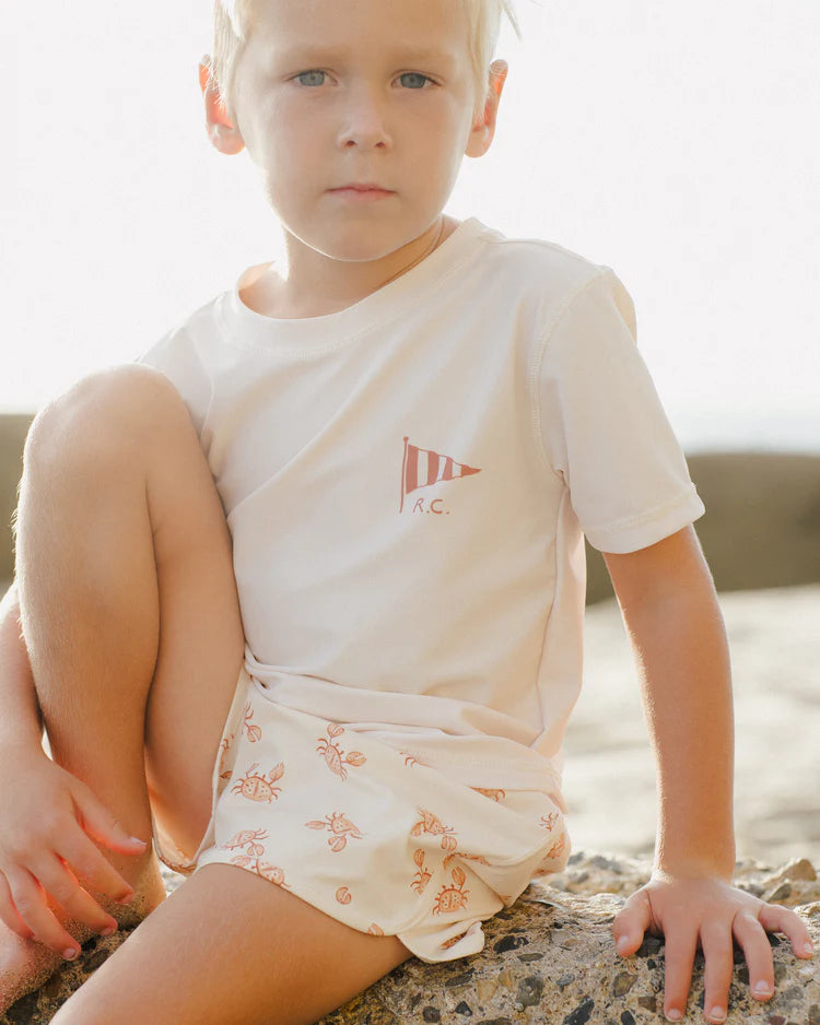 Short Sleeve Rashguard | Natural | Rylee & Cru