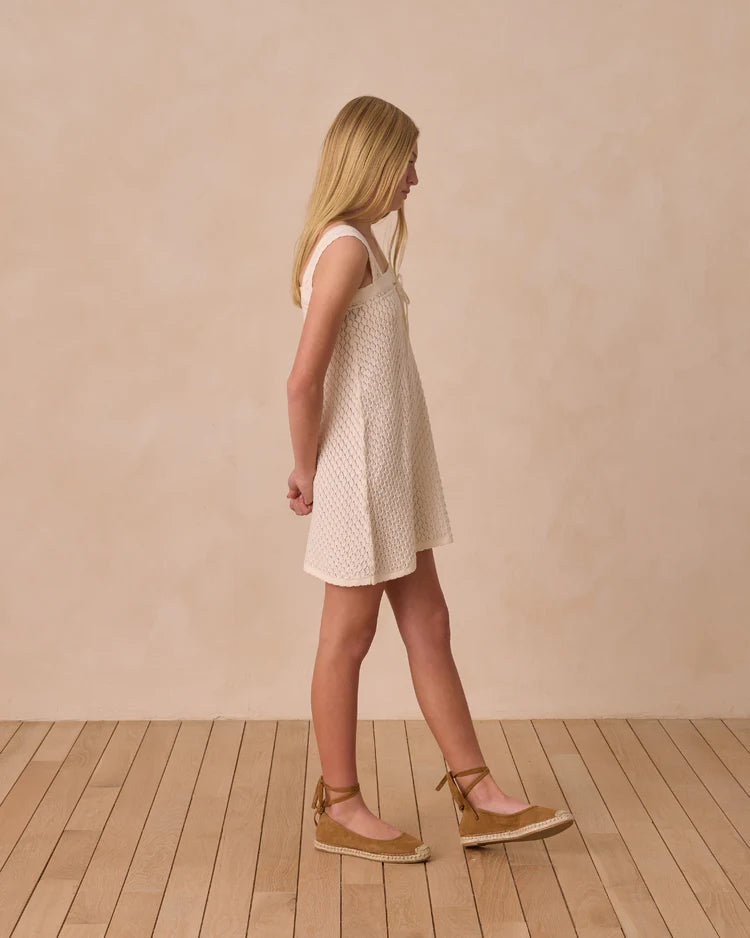 Crochet Tank Mini Dress | Ivory | Rylee & Cru