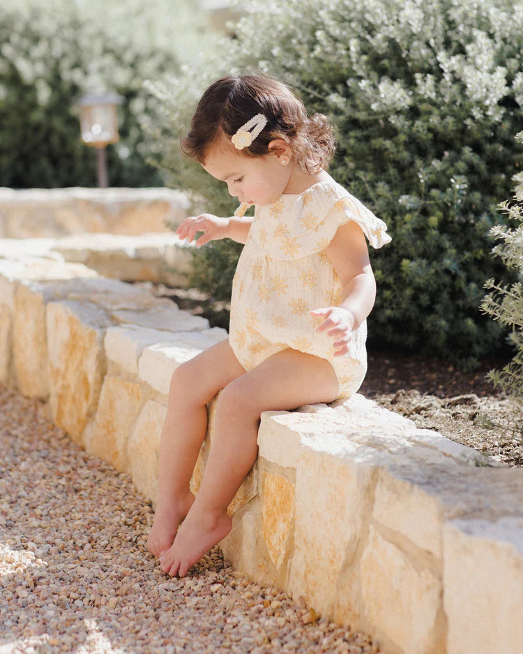 Crochet Clips | Yellow Daisy | Rylee & Cru