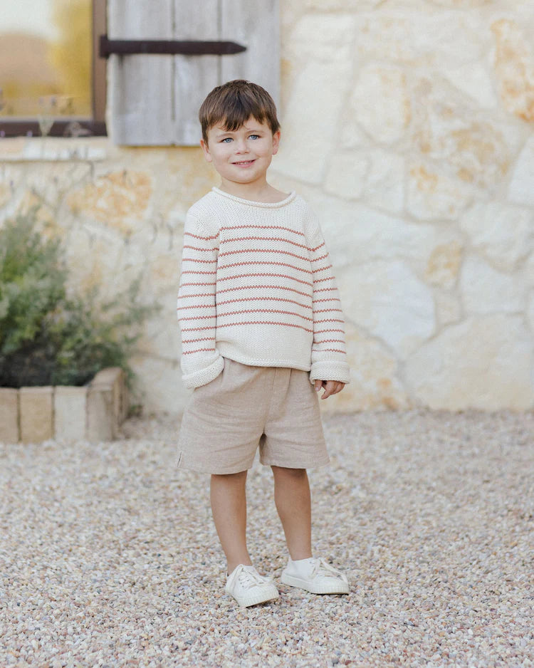 Jacques Sweater | Poppy Stripe | Rylee & Cru