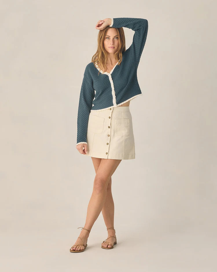 Ladies Ella Cardigan | Navy | Rylee & Cru