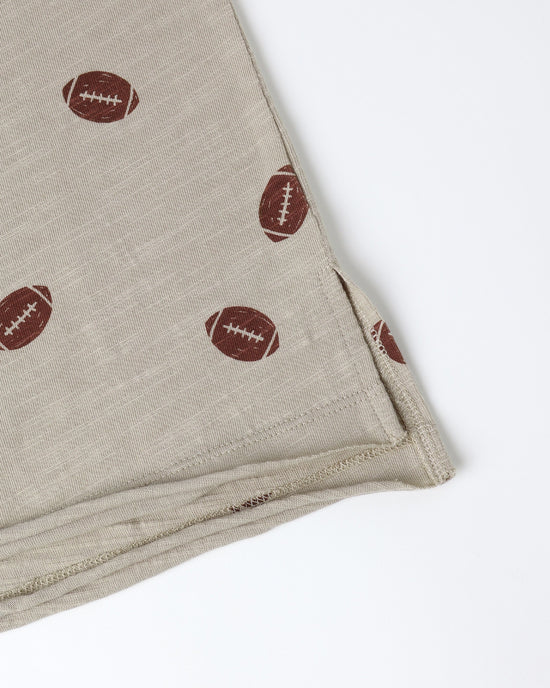 Raw Edge Tee | Footballs | Rylee & Cru