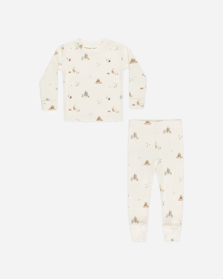 Organic Long Sleeve Pajama Set | Presents | Rylee & Cru