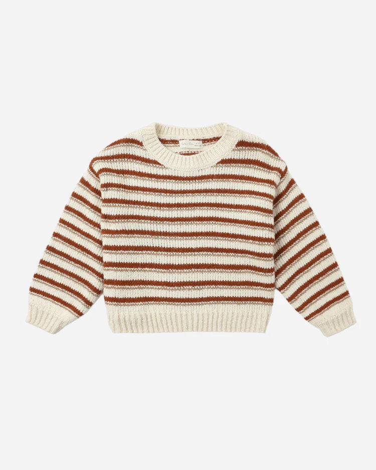 Aspen Sweater | Ruby Stripe | Rylee & Cru