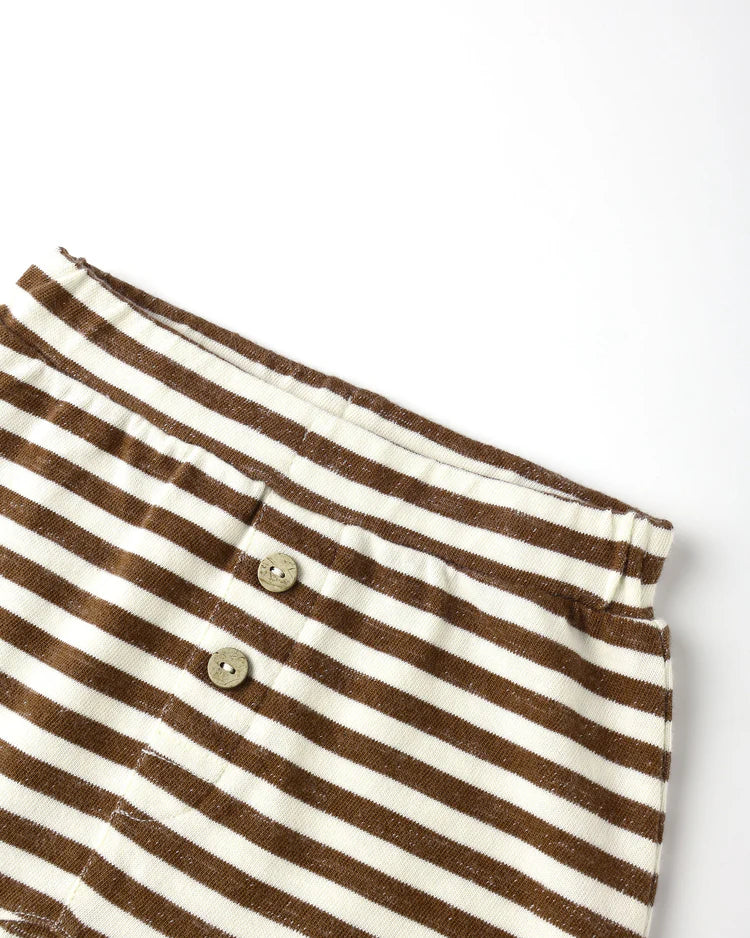 Baby Cru Pant | Brown Stripe | Rylee & Cru