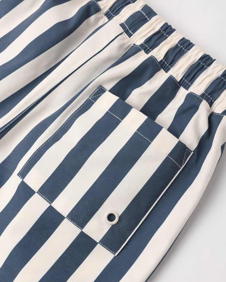 Boardshort | Navy Stripe | Rylee & Cru
