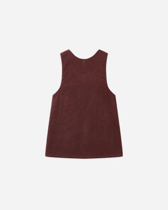 Odette Overall Dress | Burgundy | Rylee & Cru