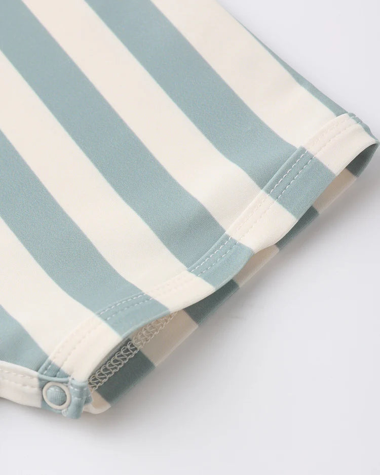 Shorty One-Piece | Green Stripe | Rylee & Cru