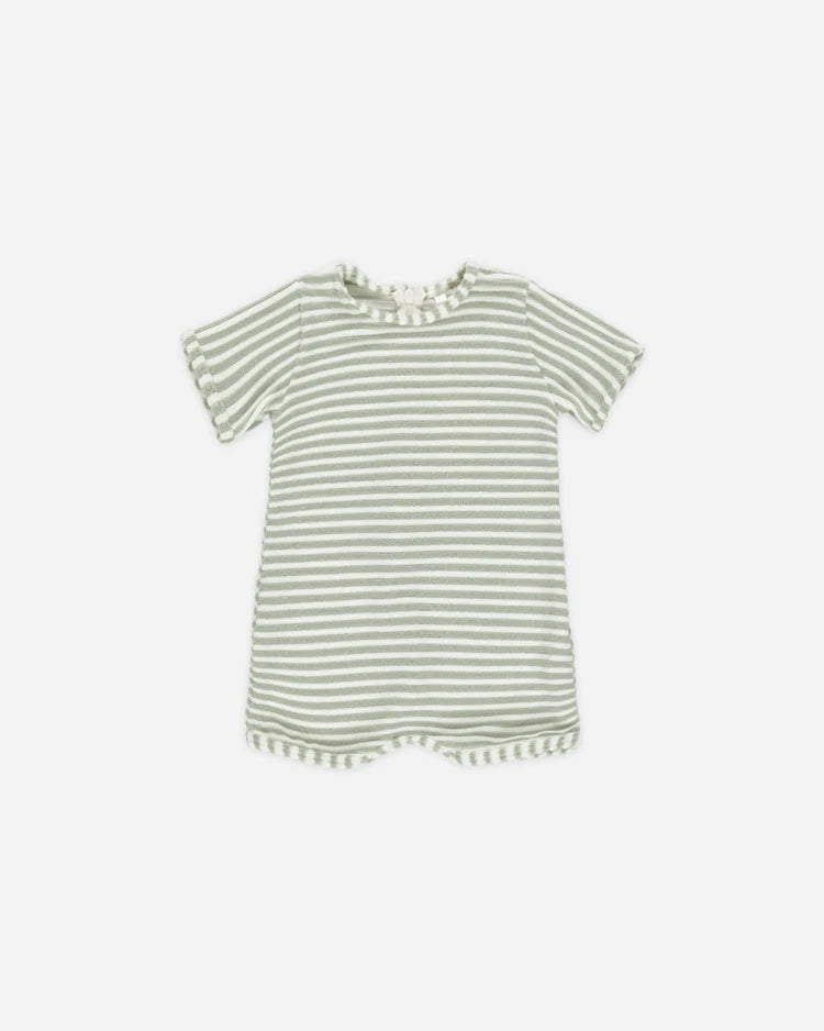 Shorty One-Piece | Sage Stripe | Rylee & Cru