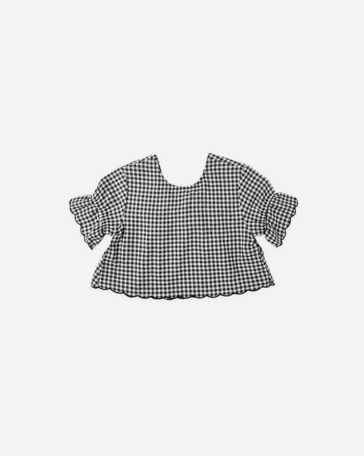 Francie Blouse | Black Gingham | Rylee & Cru