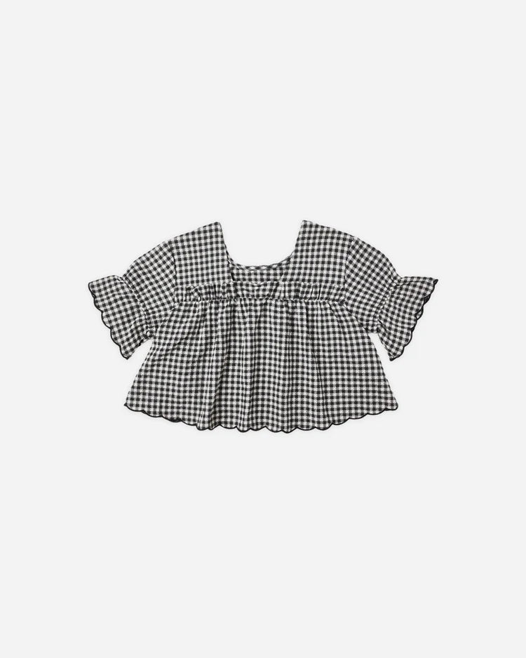 Francie Blouse | Black Gingham | Rylee & Cru
