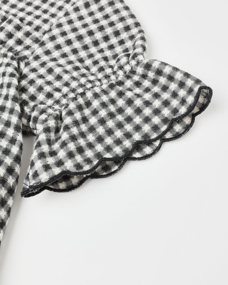 Francie Blouse | Black Gingham | Rylee & Cru