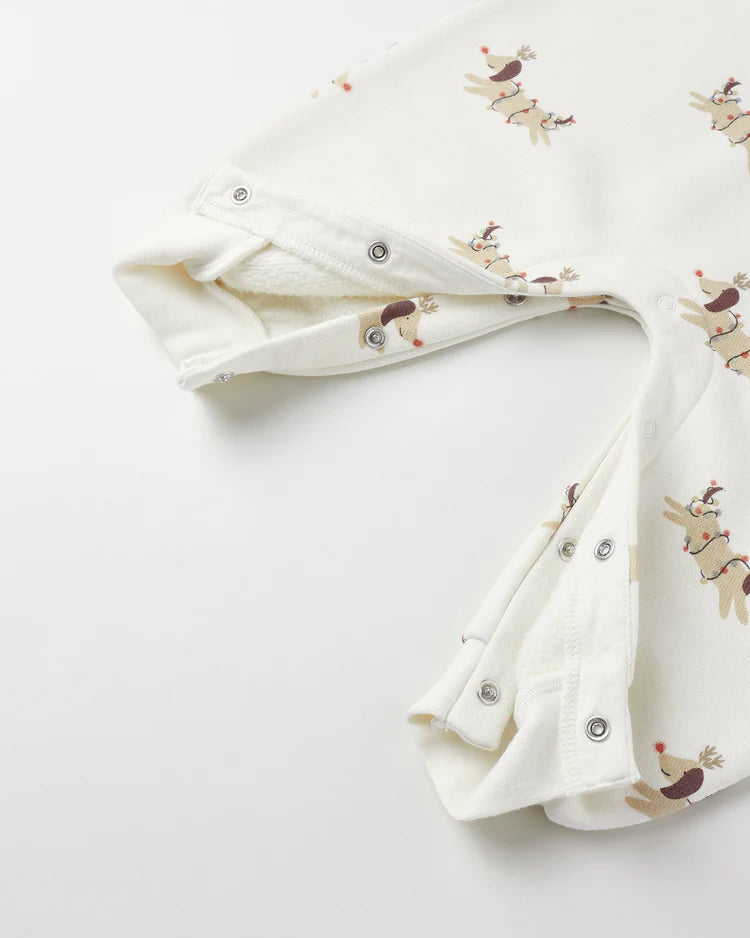 Raglan Jumpsuit | Christmas Dogs | Rylee & Cru