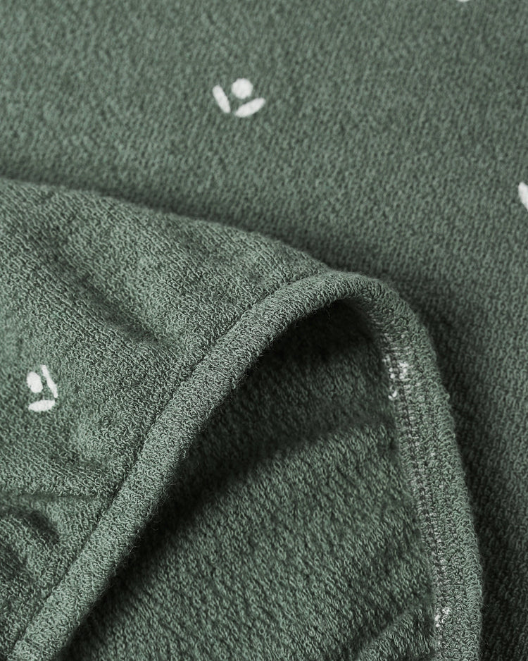 Spongey Knit Set | Evergreen Ditsy | Rylee & Cru