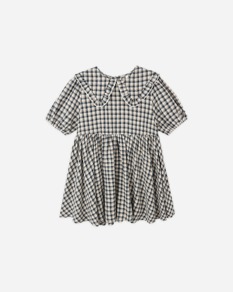 Camille Dress | Navy Check | Rylee & Cru