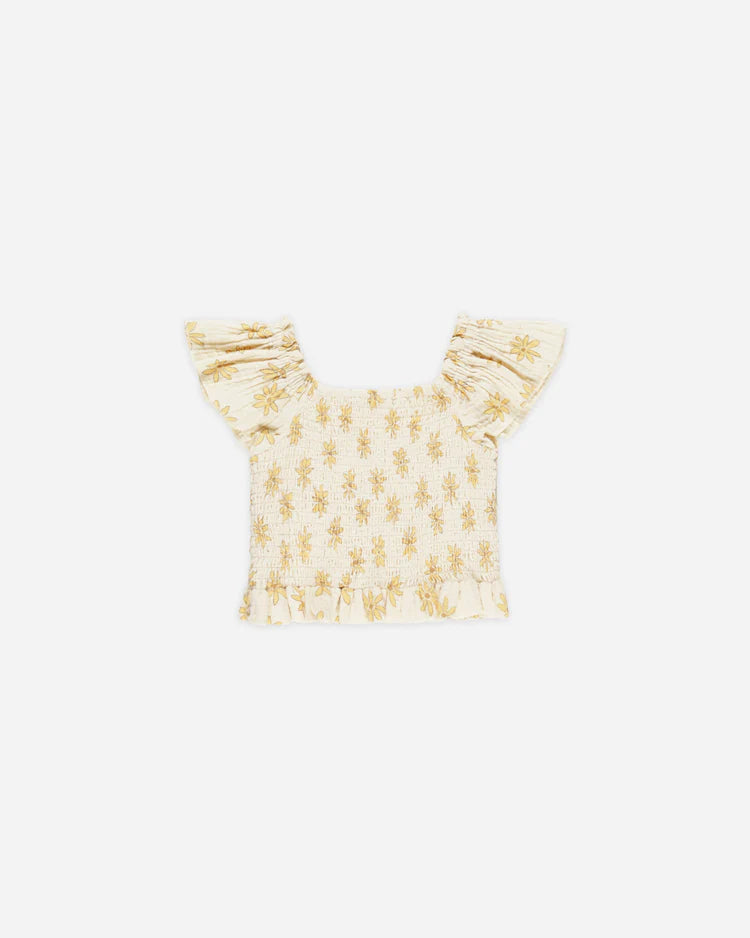 Zayla Top + Tiered Midi Skirt | Daisies | Rylee & Cru