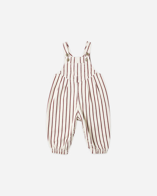 Vintage Overall | Burgundy Stripe | Rylee & Cru