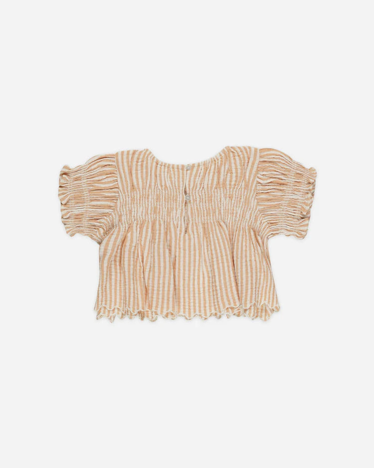Colette Top | Grapefruit Stripe | Rylee & Cru