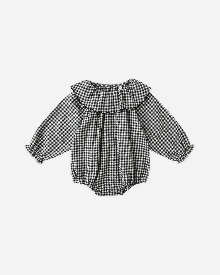 Colette Romper | Black Gingham | Rylee & Cru