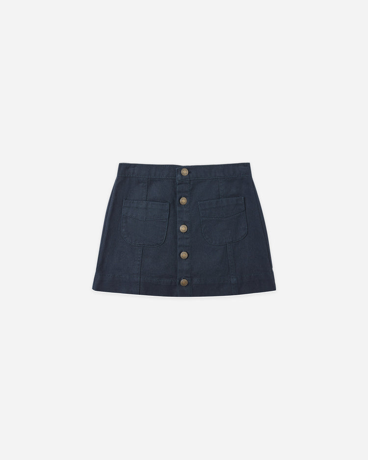 Denver Mini Skirt | Indigo Denim | Rylee & Cru