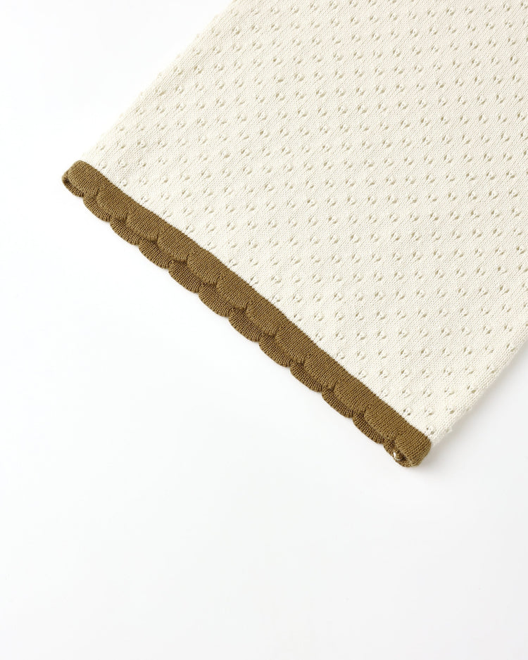 Pointelle Knit Pant | Natural | Rylee & Cru