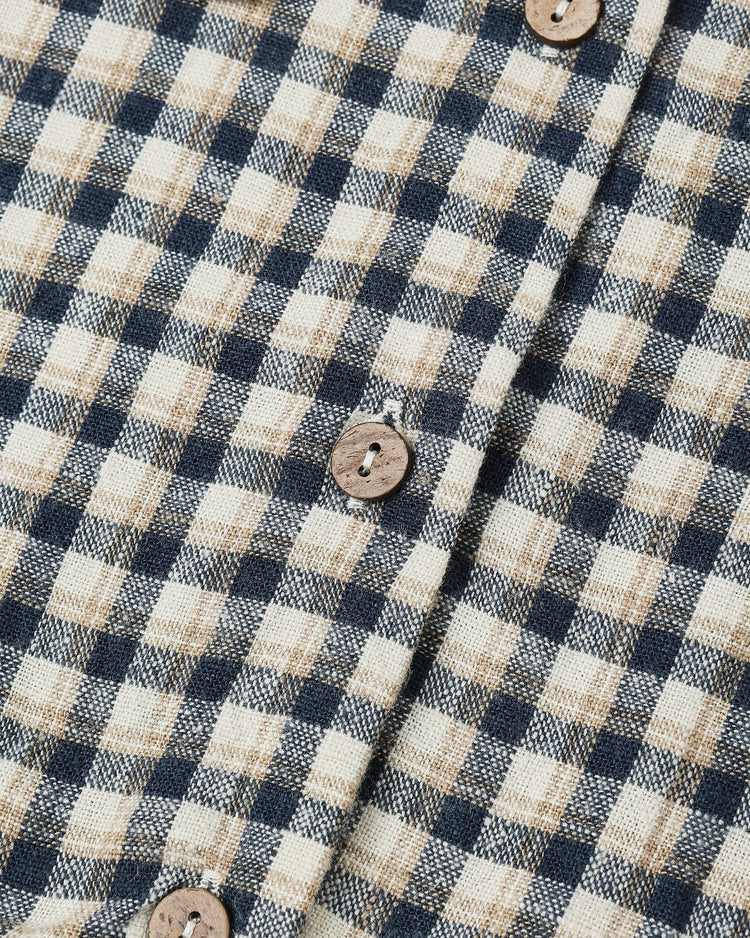 Prairie Blouse | Navy Check | Rylee & Cru