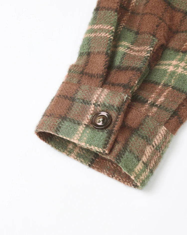 Pocketed Flannel Shirt | Holiday Plaid | Rylee & Cru