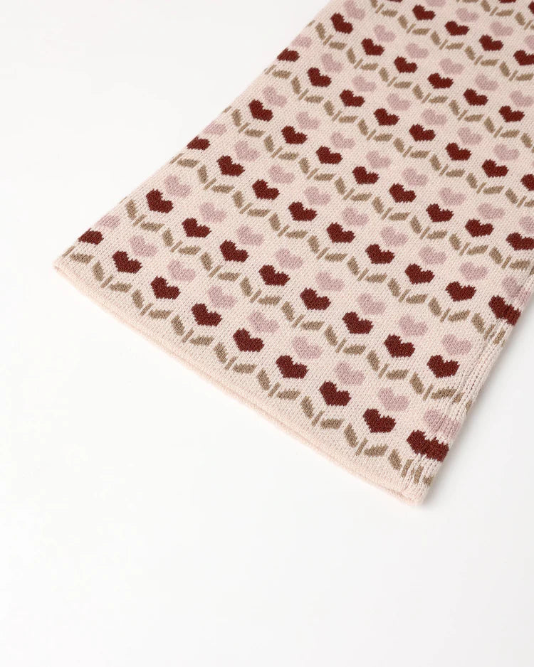 Jacquard Knit Set | Ruby Hearts | Rylee & Cru