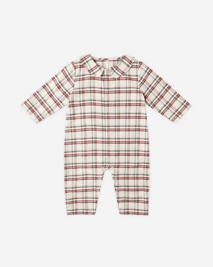 Baby Pajama Romper | Holiday Flannel | Rylee & Cru