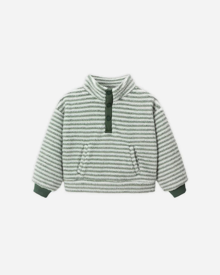 Snap Pullover | Evergreen Stripe | Rylee & Cru
