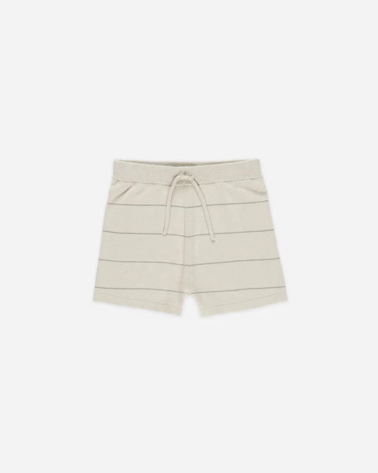 Chandler Knit Short | Eucalyptus Stripe | Rylee & Cru