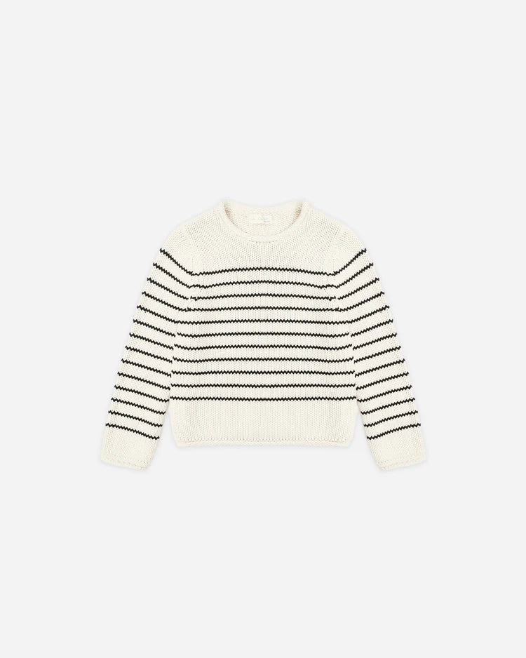 Jacques Sweater | Black Stripe | Rylee & Cru