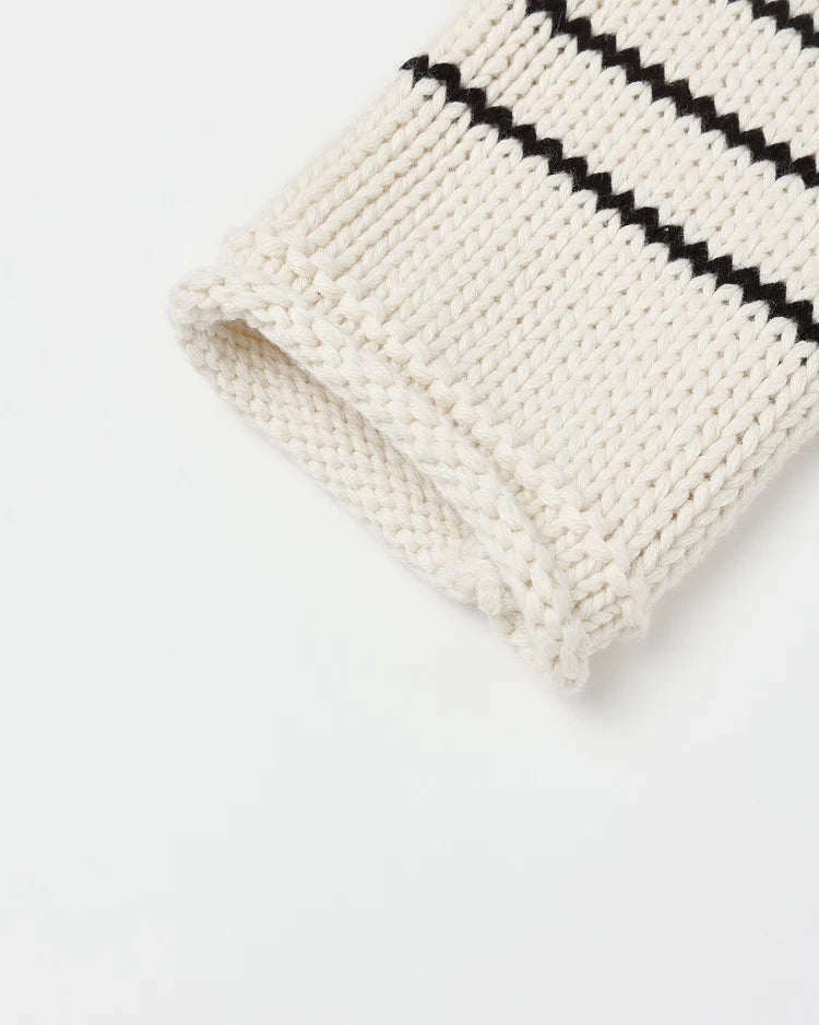 Jacques Sweater | Black Stripe | Rylee & Cru