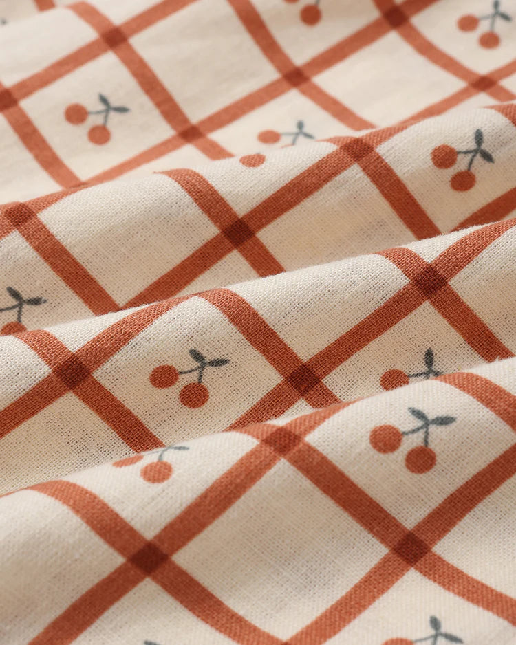 Collared Babydoll Dress | Cherry Check | Rylee & Cru