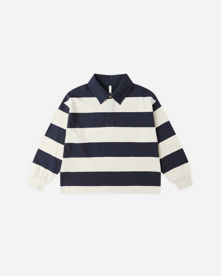 Rugby Polo | Navy Stripe | Rylee & Cru