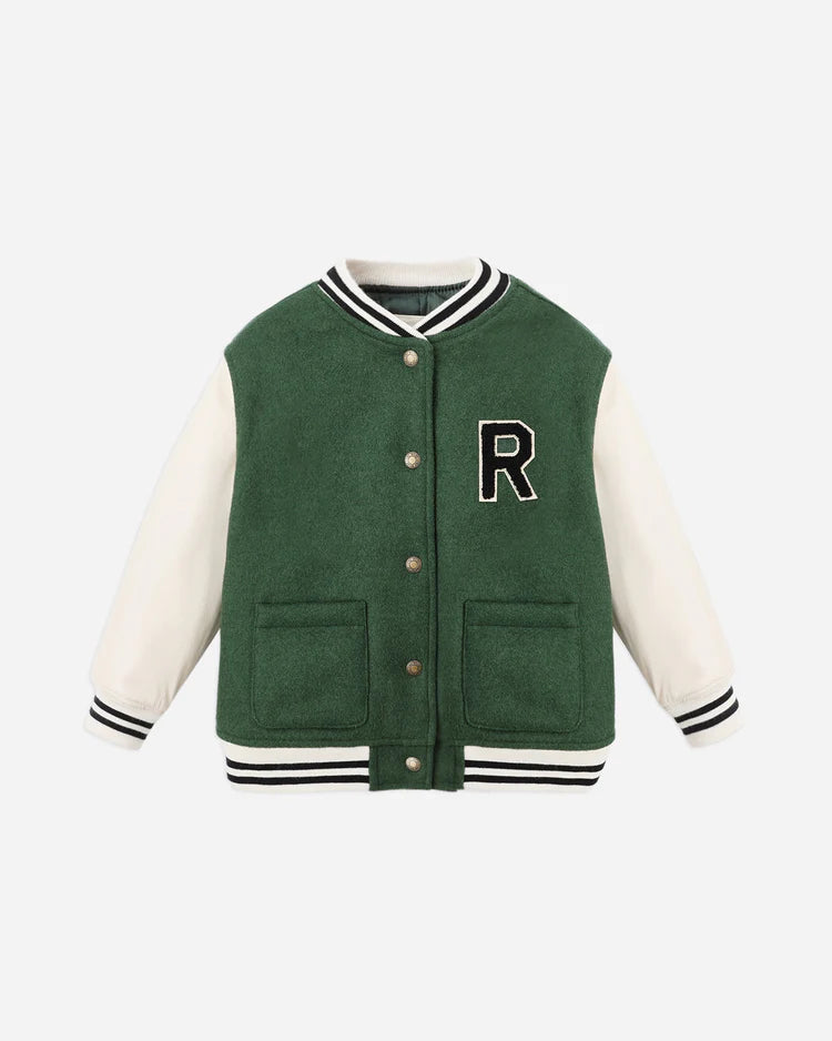 Varsity Jacket | Green | Rylee & Cru