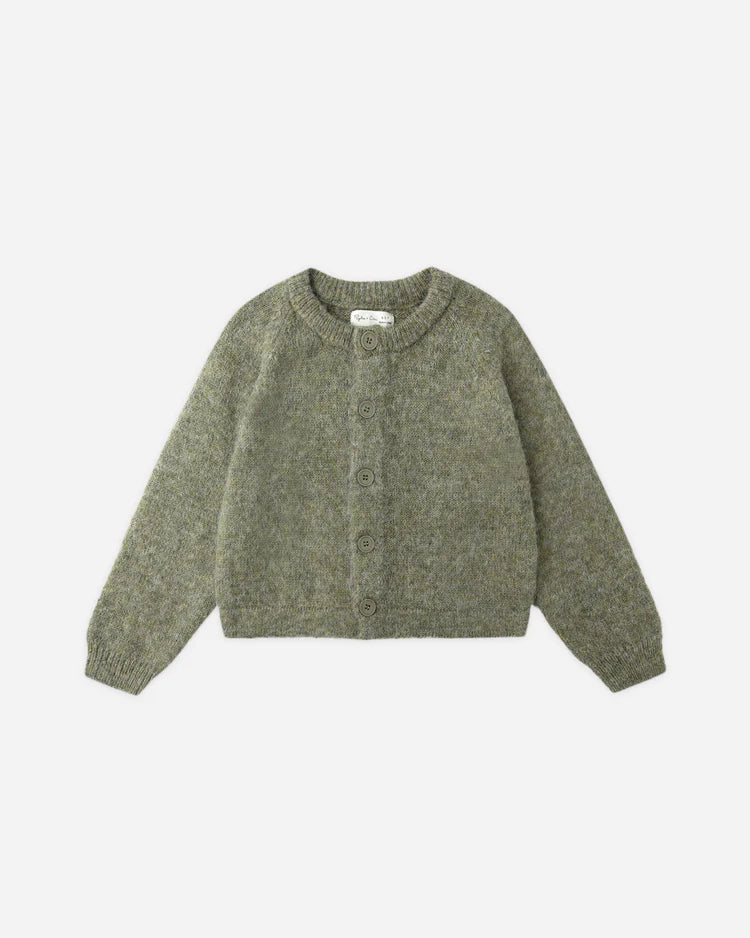 Fuzzy Cardigan | Evergreen | Rylee & Cru
