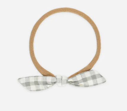 Little Knot Headband | Eucalyptus Gingham | Rylee & Cru