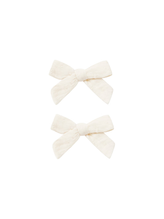 Bow With Clip | Rylee + Cru | Ivory