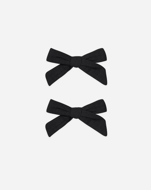 Bows, Set of 2 | Black | Rylee & Cru
