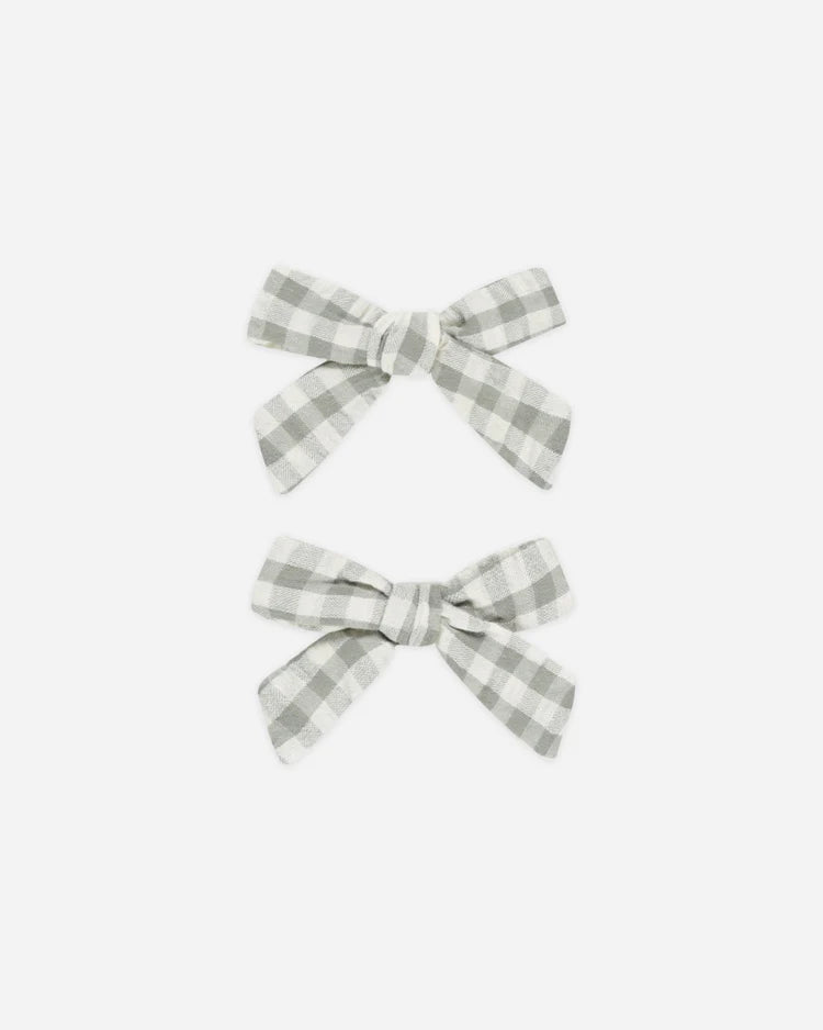 Bows, Set of 2 | Eucalyptus Gingham | Rylee & Cru