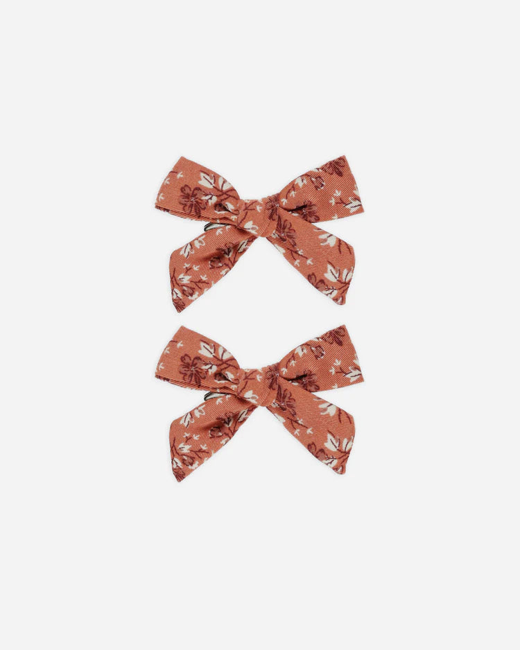 Bows, Set Of 2 | Red Floral | Rylee & Cru