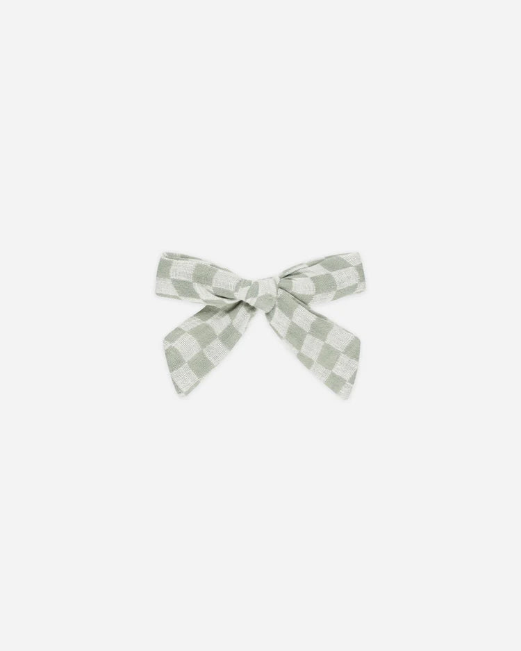 Bow | Sage Check | Rylee & Cru