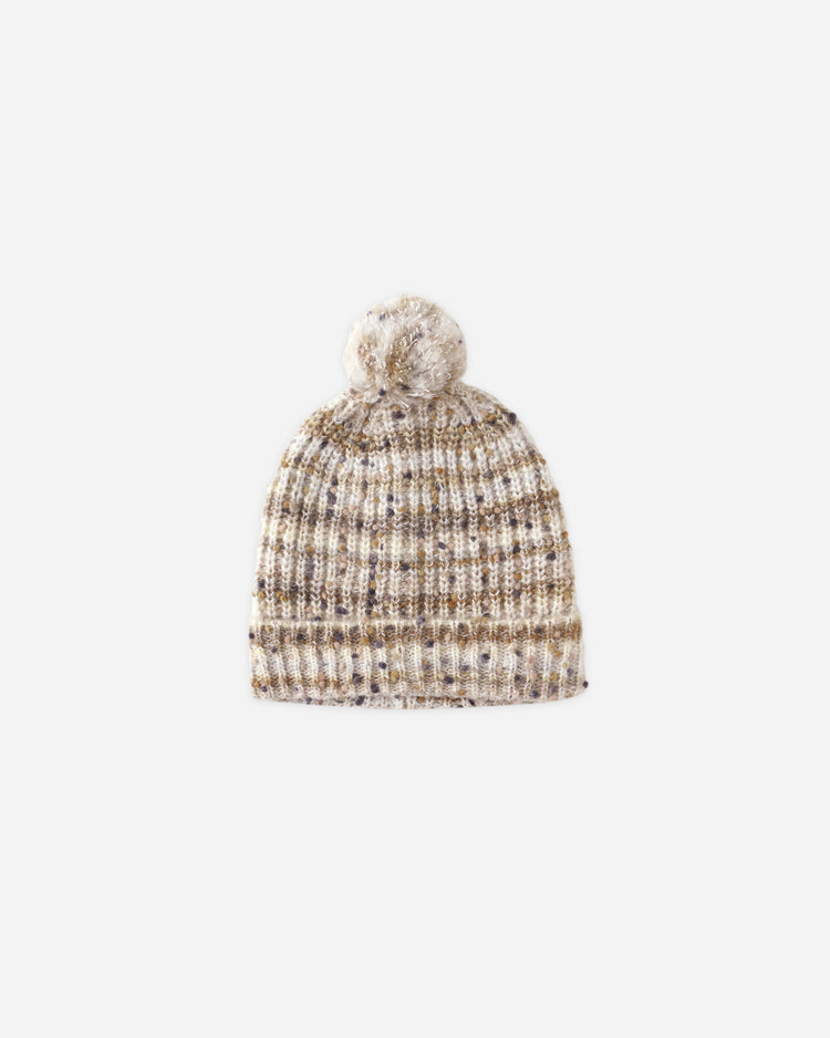 Beanie | Stone Multi-Stripe | Rylee & Cru