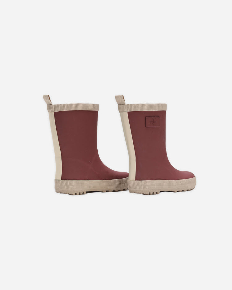 Rainboot | Burgundy | Rylee & cru