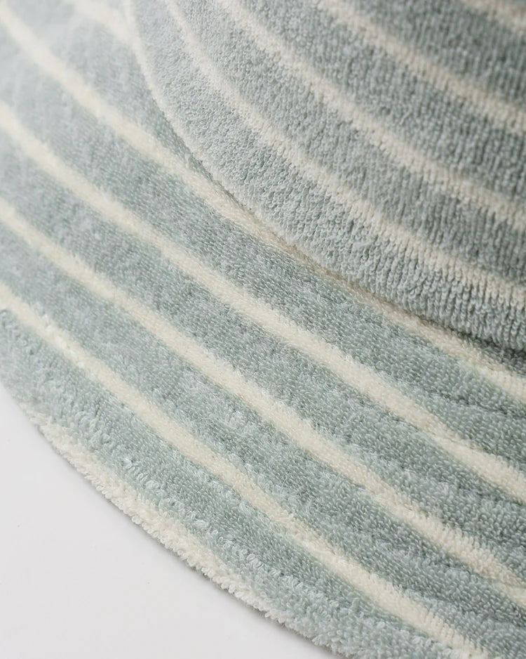Bucket Hat | Seafoam Terry Stripe | Rylee & Cru